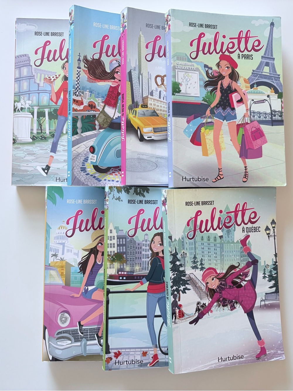 Seven romans français - série Juliette / Lot of 7 French books - Juliette series